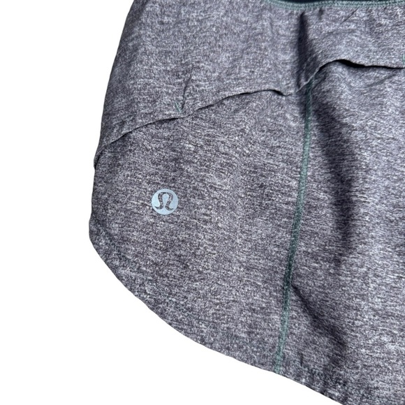 Lululemon Women Speed Up Short 2.5" (LW7AJSR) Heather Lux Black - Size 8 - Picture 3 of 7